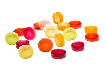 jelly fruit candies isolated