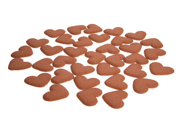 cookie heart isolated