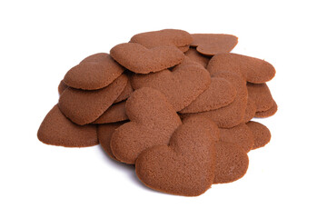 cookie heart isolated