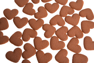 cookie heart isolated