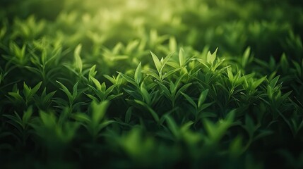 Lush Green Foliage Dense Plant Life