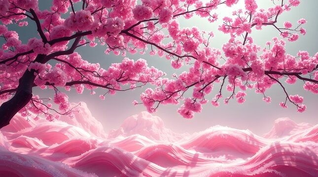 pink cherry blossom - Powered by Adobe
