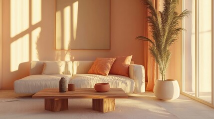 Cozy living room design contemporary home interior decoration bright environment modern viewpoint