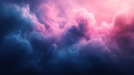 Pink and blue dramatic cloudscape.