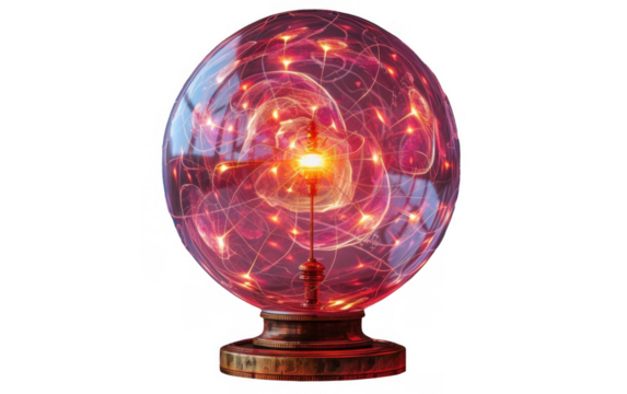 Plasma Globe Energy Sphere: Futuristic Technology and Science Concept