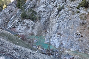 Mountain stream landscape. High quality photo