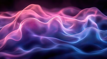 Obraz premium An abstract image captures the ethereal beauty of swirling purple and blue light, creating a mesmerizing effect