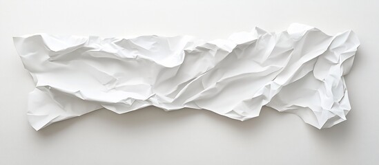 Obraz premium Abstract crumpled white paper texture.