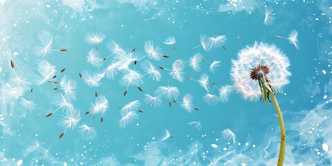 Dandelion Wishes A Breath of Spring
