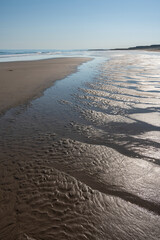 Warm and sunny summer day by the Barents Sea. Varangerfjord, Vardø, Northern Norway
