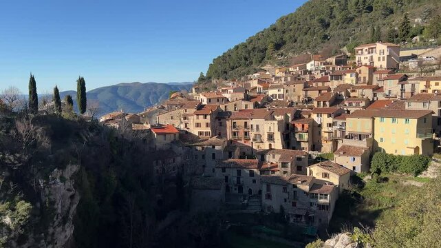 Frankreich im Winter bei Monaco