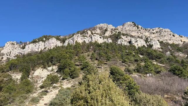 Frankreich im Winter bei Monaco