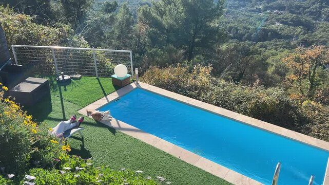 Frankreich im Winter bei Monaco