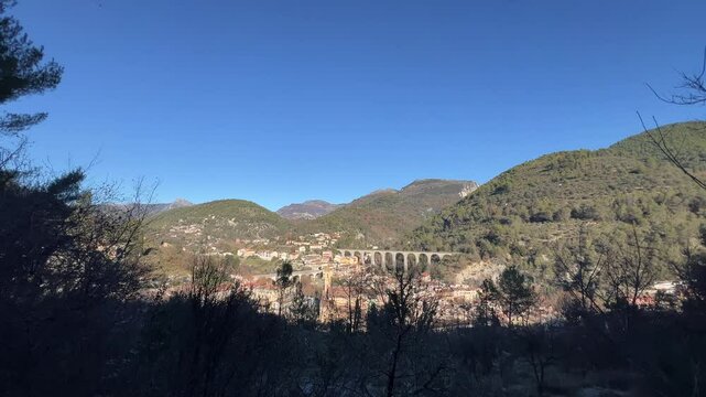 Frankreich im Winter bei Monaco