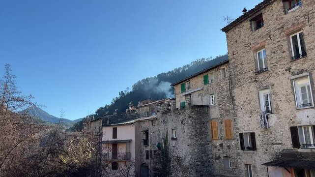 Frankreich im Winter bei Monaco