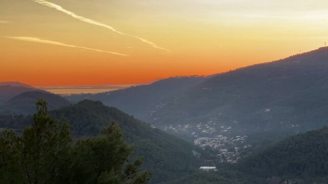 Frankreich im Winter bei Monaco