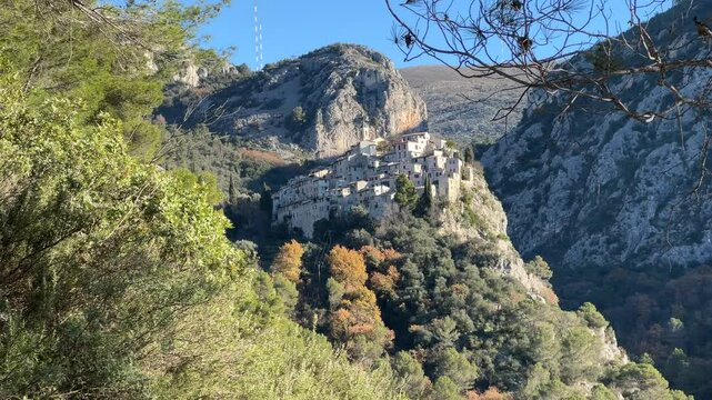 Frankreich im Winter bei Monaco