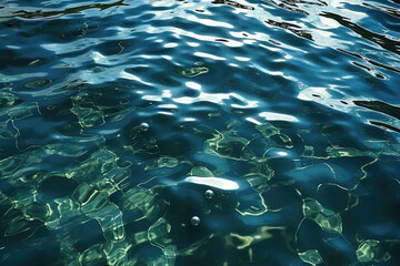 Fototapeta premium 水, 水面, 湖, 海, 波, 泡, 光, water, surface, lake, ocean, wave, bubble, light