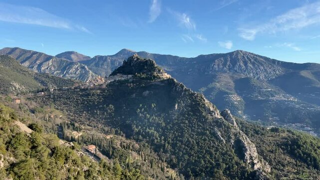 Frankreich im Winter bei Monaco