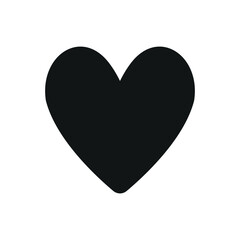 Obraz premium Love heart form shape icon featuring a modern and minimalist look, ideal for adding a contemporary touch to love, lifestyle, or social media-themed designs