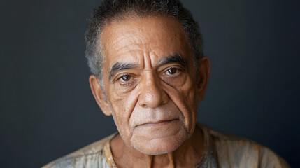 Obraz premium Close-up portrait of an elderly Brazilian man