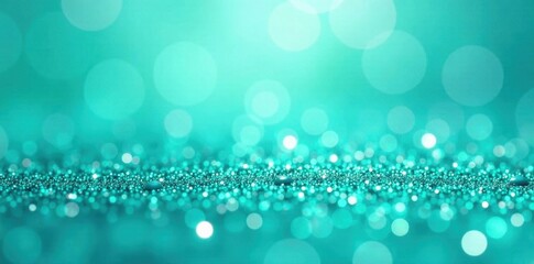 Fototapeta premium Teal, turquoise, mint glitter confetti Sparkling aqua texture , shiny, holiday, mint