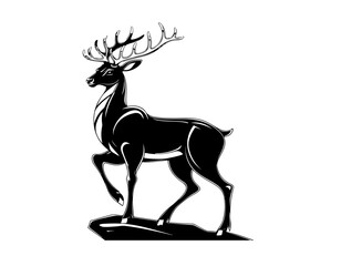 deer silhouette vector
