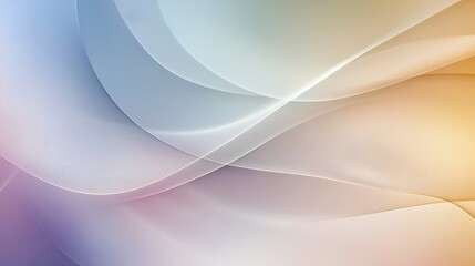 Abstract Pastel Waves Flowing Smoothly Together
