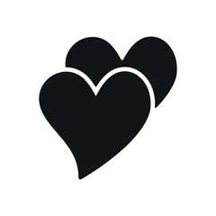 Love heart form shape icon featuring a modern and minimalist look, ideal for adding a contemporary touch to love, lifestyle, or social media-themed designs