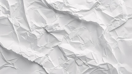 Fototapeta premium A white piece of paper with a lot of wrinkles