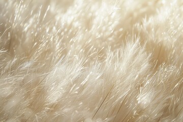 A close-up shot of white feathers, showcasing their soft, fuzzy texture and subtle shimmer, Fuzzy, fuzzy texture with a hint of shimmer