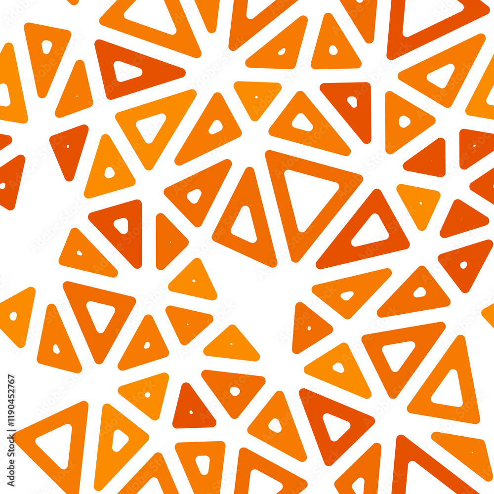 Poster abstract background with mosaic triangle shapes. medium triangle size. mono tone style. rounded tria