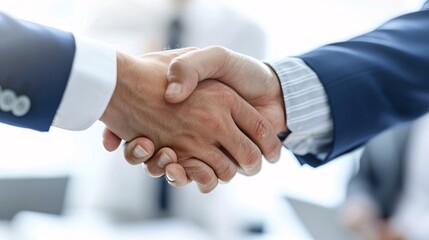 Two men shaking hands