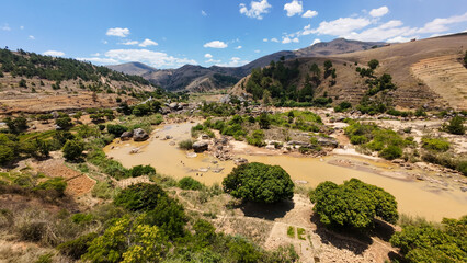Landscapes of the island of Madagascar, Central Highlands and rice fields