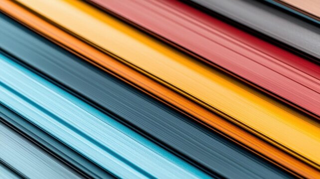 An array of colorful anodized aluminum samples, surface treatments, decorative materials