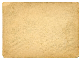 Vintage paper background isolated - clipping path included