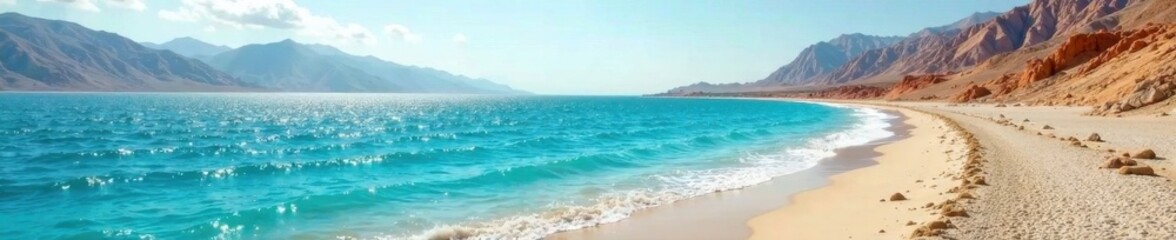 Dead Sea's glistening, mineral-rich shore, stark landscape , photography, travel, dead sea