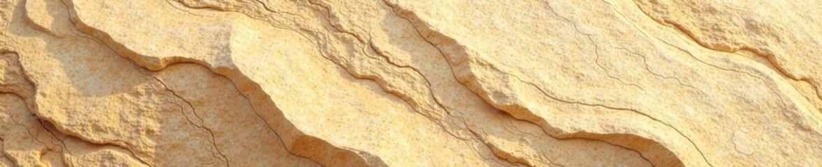 Obraz premium Warm beige rock face, abstract pattern, subtle shadows , surface, landscape, wall