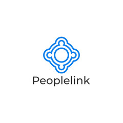 People link and connect logo, Usable for Teamwork and Family Logos illustration