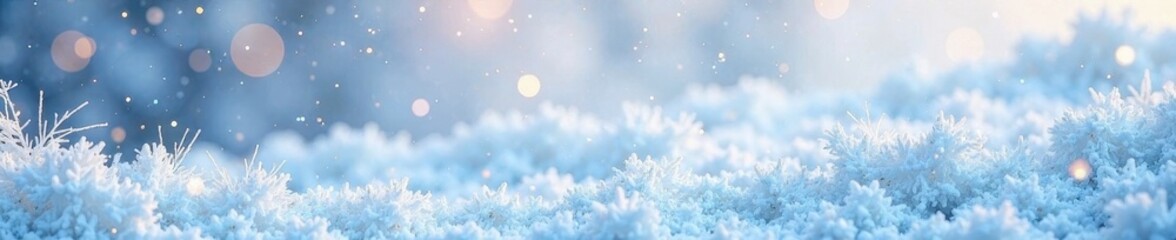White silver glitter border, sparkling winter snow effect, celebration, design