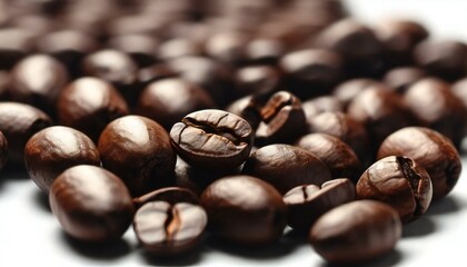 coffee beans on a wooden background