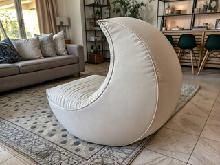 modern, pouf, cabinet, interior, furniture, armchair