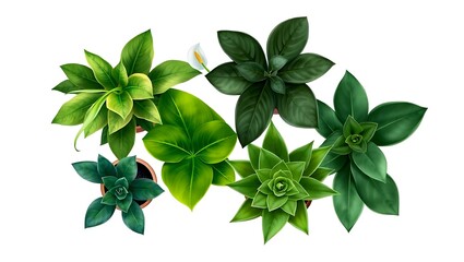 basil isolated on white background