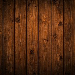 Fototapeta premium Rich Brown Wooden Plank Texture with Natural Grain and Detail