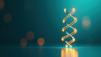 Obraz premium A symbolic glowing spine representing restored alignment.