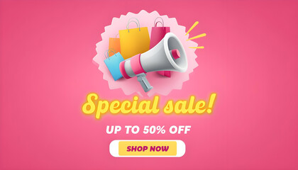 Special Sale Banner Highlighting Discount