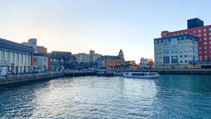 Naklejka premium 門司港レトロの港町風景