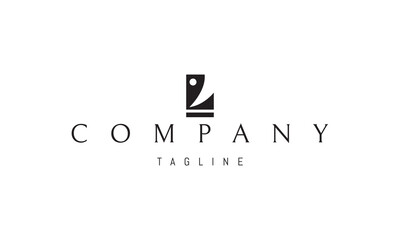 Obraz premium Vector logo with an abstract image of a yacht at sea.