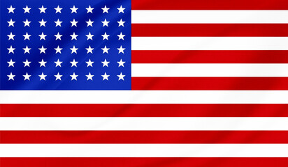 American USA flag. Vector