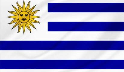 Obraz premium Uruguay flag
